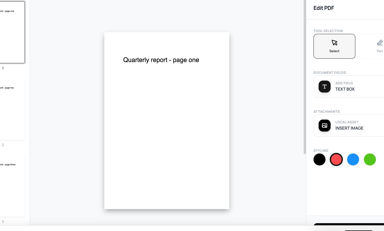 Editing PDF Text, Images and Shapes in the Browser
