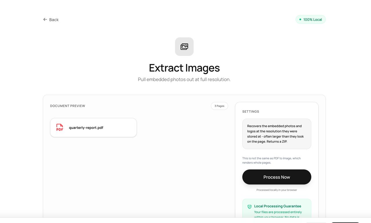Pulling Every Embedded Image Out of a PDF