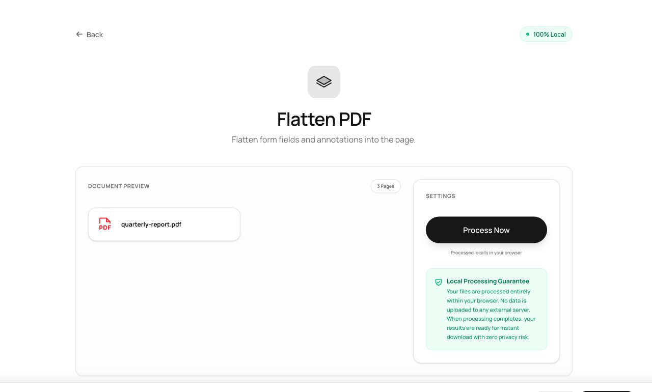 Flattening a PDF: Making Forms and Annotations Permanent