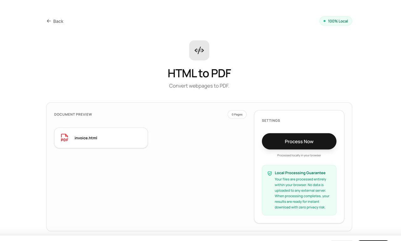 Saving Web Pages and HTML Files as Clean PDFs