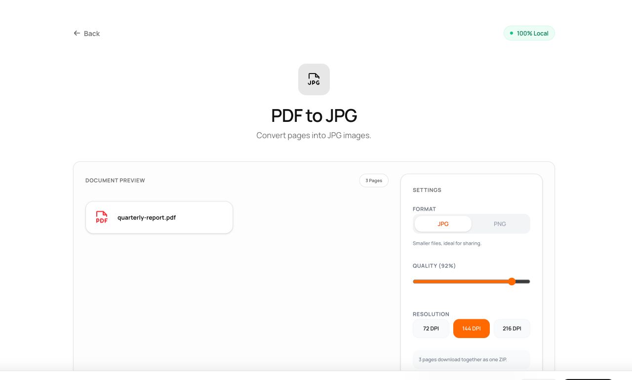 Exporting PDF Pages as Sharp JPG or PNG Images