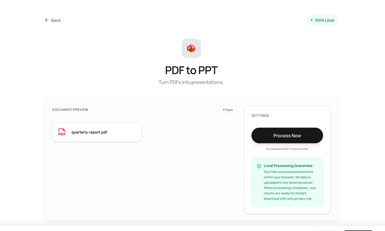 Turning PDF Pages Into Editable Slides