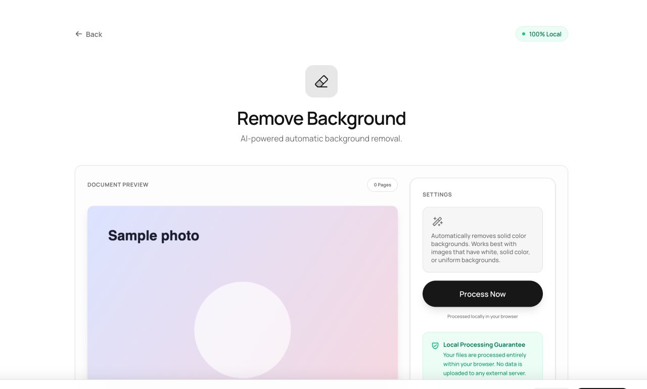 Cutting Out Image Backgrounds Without Uploading the Photo