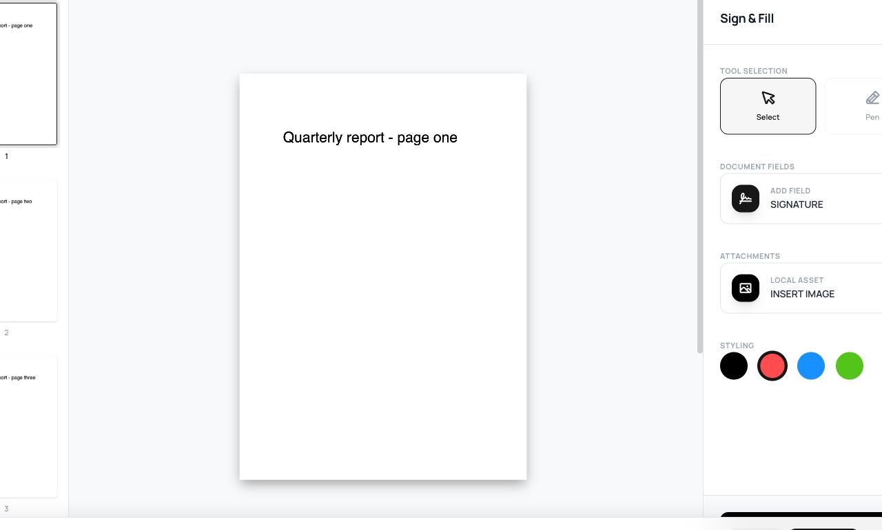 Signing a PDF by Hand, Without Printing It