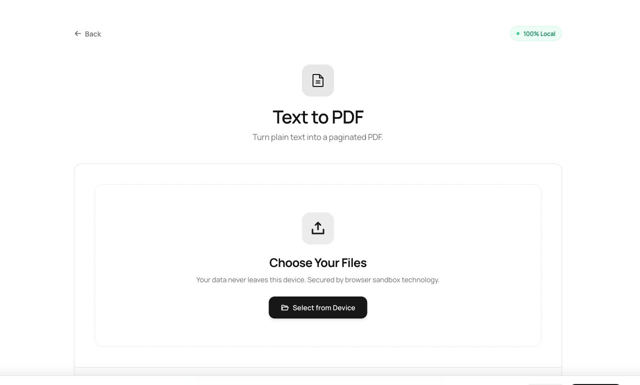 Turning Plain Text Into a Paginated PDF