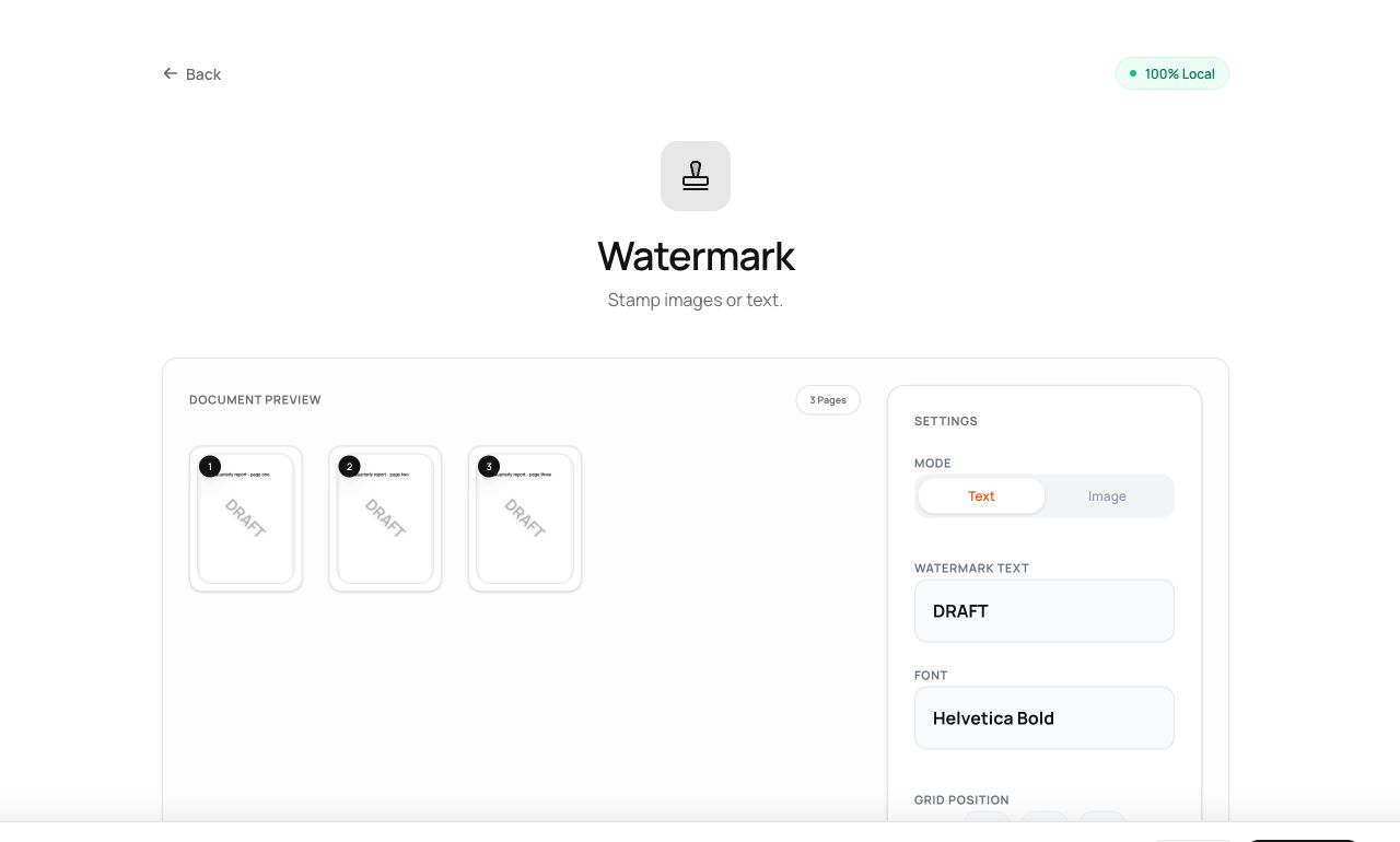 Watermarking PDFs: CONFIDENTIAL, DRAFT, and Doing It Right